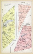 New Durham, Madbury,Lee, New Hampshire State Atlas 1892